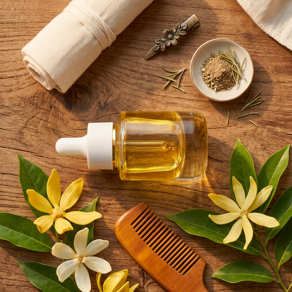 Huile d'ylang-ylang pour les cheveux : le guide complet