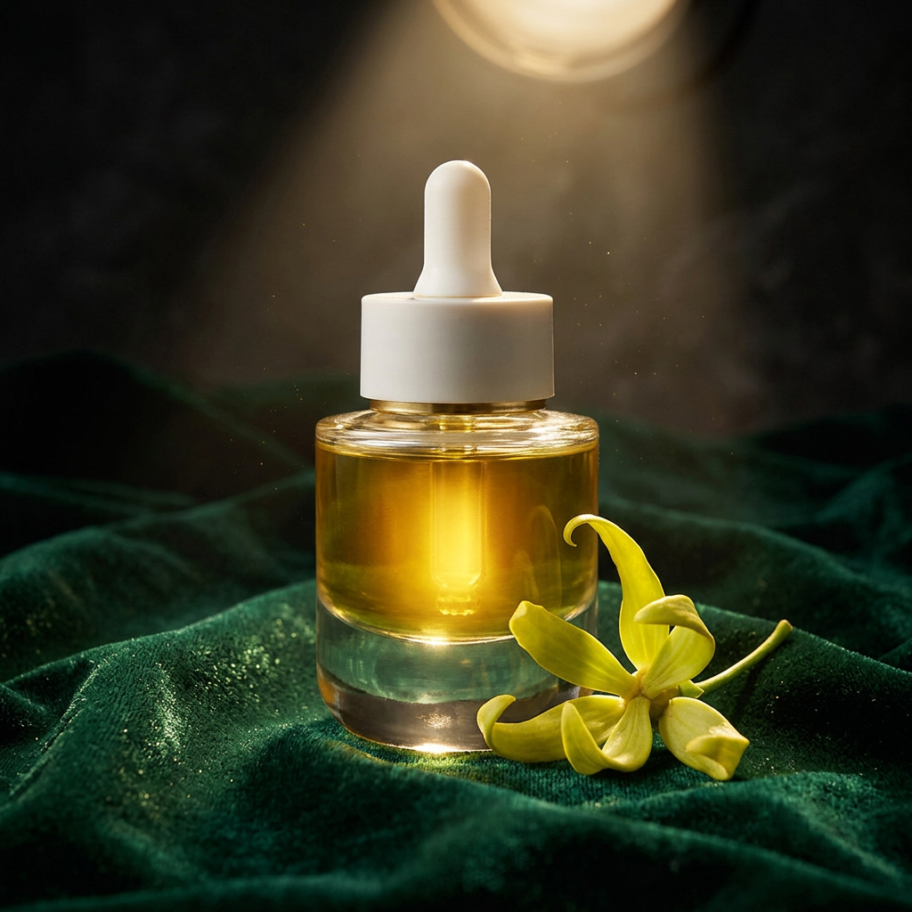 Flacon d'ylang-ylang 1er degré, l'or floral d'Anjouan