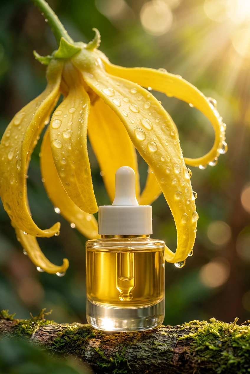 Huile essentielle d'ylang-ylang 1er degré avec fleur d'ylang