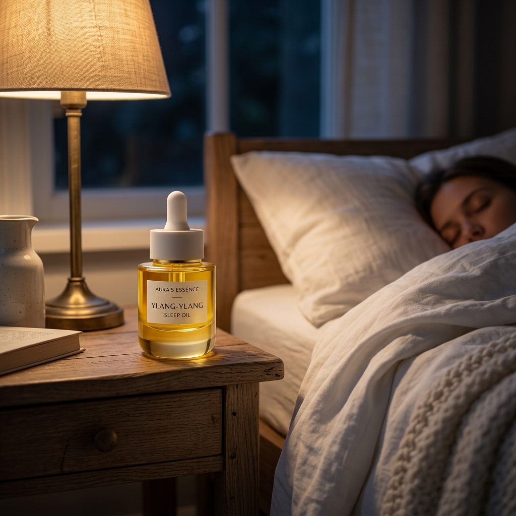 Sommeil paisible avec huile d'ylang-ylang